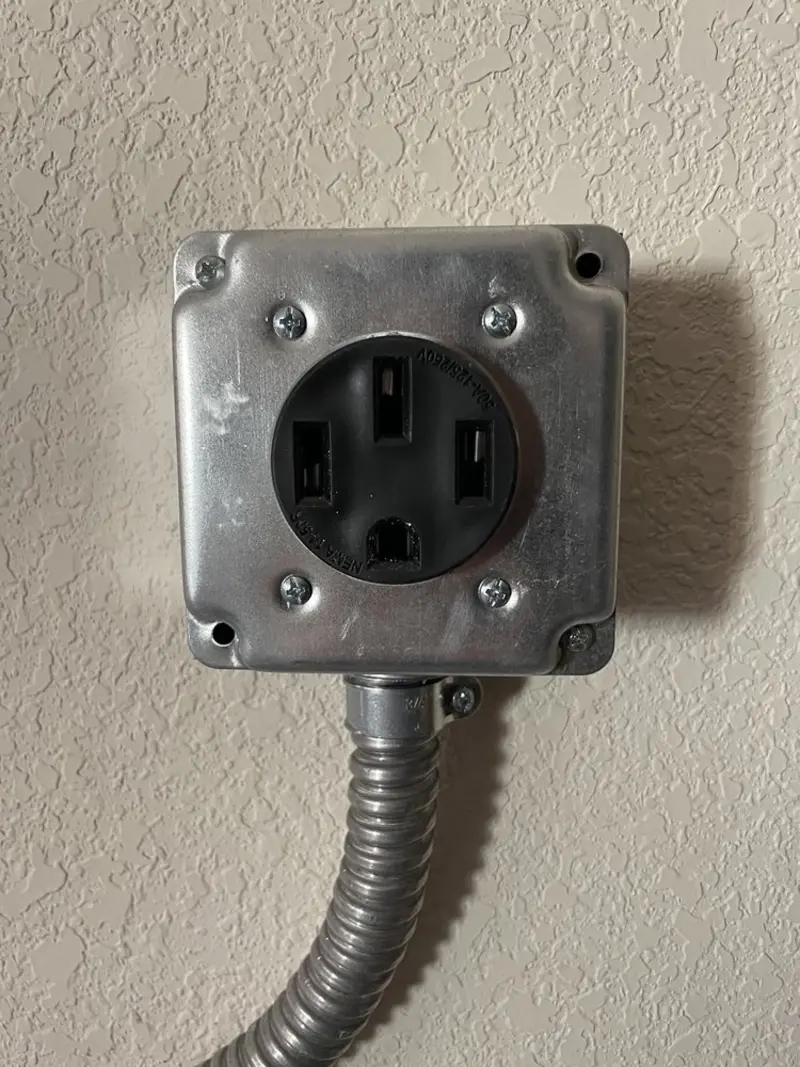 NEMA 14-50 outlet installed for Smart Home Electrical in Roseland